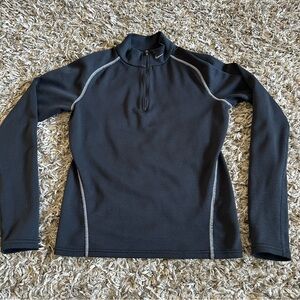 Nike Black Pullover Quarter Zip Boys Size Small 4-6 Long Sleeve